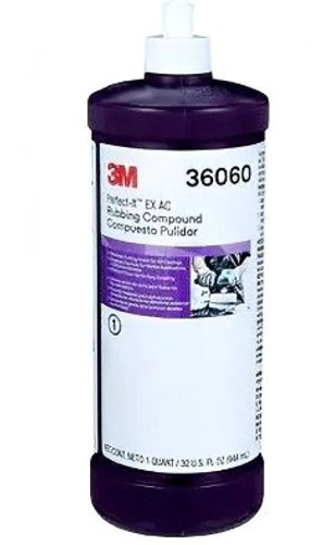 3M™ Perfect-It™ EX AC Rubbing Compound, 36060, 1 qt (32 fl oz), 6 per case by 3M (7100210683)