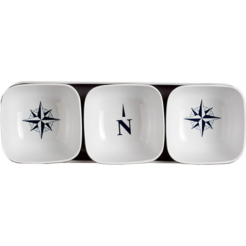 Marine Business Melamine Snack Set - NORTHWIND - Set of 4 - P/N 15013