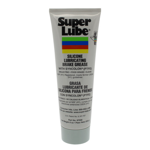 Super Lube Silicone Lubricating Brake Grease with Syncolon® (PTFE) - 8oz Tube - P/N 97008