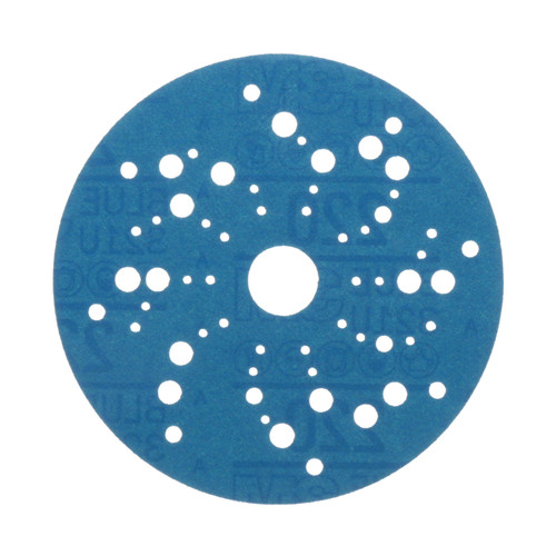 3M™ Hookit™ Blue Abrasive Disc Multi-hole, 36162, 5 in, 220 grade, 50 discs per carton, 4 cartons per case by 3M (7100091236)
