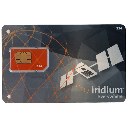 Iridium Post Paid SIM Card Activation Required - Orange - P/N IRID-SIM-DIP