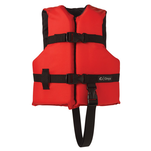 Onyx Nylon General Purpose Life Jacket - Child 30-50lbs - Red - P/N 103000-100-001-12