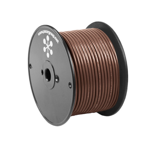 Pacer Brown 14 AWG Primary Wire - 100' - P/N WUL14BR-100