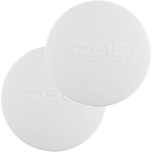 DS18 Silicone Marine Speaker Cover for 8" Speakers - White - P/N CS-8W
