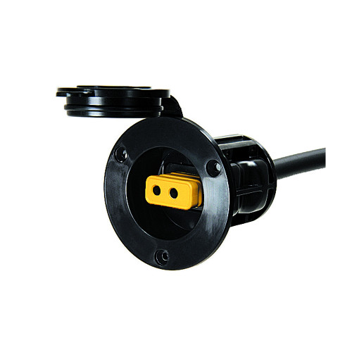 Cannon Flush Mount Power Port - Black - P/N 1903012