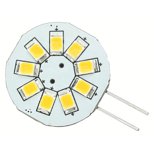 Lunasea G4 8 LED Side Pin Light Bulb - 12VAC or 10-30VDC/1.2W/123 Lumens - Warm White - P/N LLB-216W-21-00