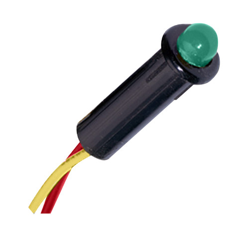 Paneltronics LED Indicator Light - Green - 120 VAC - 1/4" - P/N 048-016