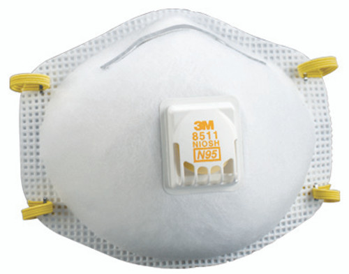 3M™ Particulate Respirator 8511, N95 Pack of 10 by 3M (8-54343)