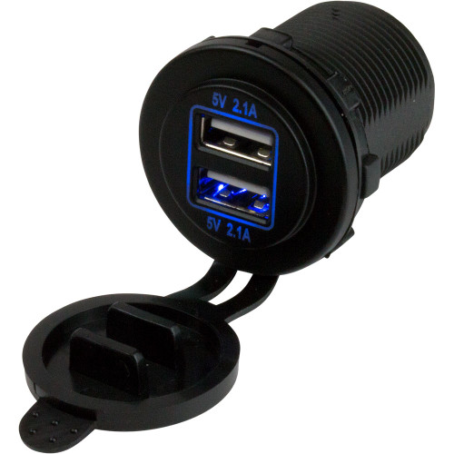 Sea-Dog Dual USB Power Socket - P/N 426515-1