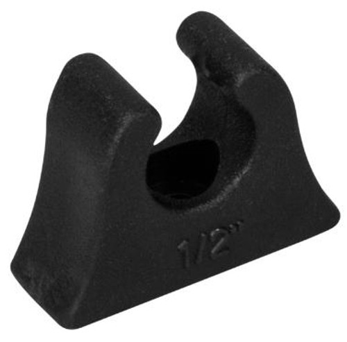 Rubber Pole Clip Black 1/2" by Sea Dog Marine (491341-1)