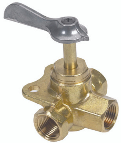 1/4 Fnpt Brs 3-Way Valve-Click by Sea Star Solutions (033305-10)