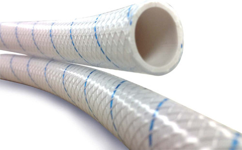 1/2" Wht. Reinf Pvc with Blue Tracer 25' Polypac by Sea Star Solutions (116-164-0125)