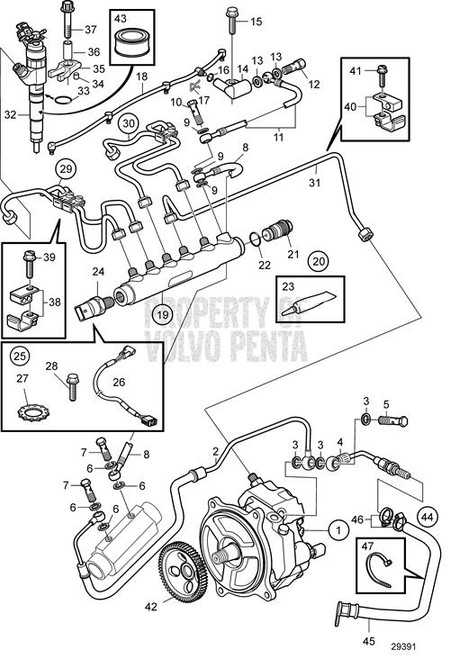 Delivery Pipe Kit by Volvo Penta (3588024)