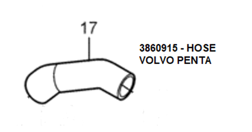 Hose by Volvo Penta (3860915)
