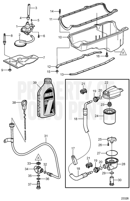 Oil Line by Volvo Penta (3886067)