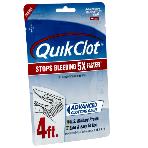 Adventure Medical QuickClot Gauze 3" x 4' - P/N 5020-0026