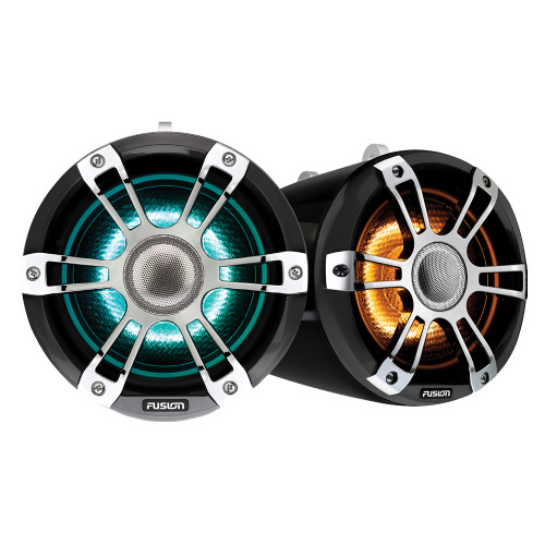FUSION SG-FLT652SPC 6.5" Wake Tower Speakers with CRGBW LED Lighting - Sports Chrome - P/N 010-02438-00
