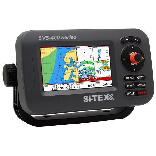 SI-TEX SVS-460CE Chartplotter - 4.3" Color Screen with Internal & External GPS Antennas & Navionics+ Flexible Coverage - P/N SVS-460CE