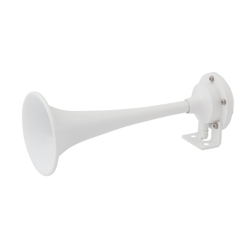 Marinco White Epoxy Coated Single Trumpet Mini Air Horn - P/N 10104