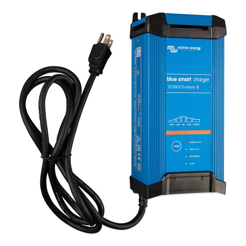Victron Blue Smart IP22 12VDC 30A 3 Bank 120V Charger - Dry Mount - P/N BPC123048102