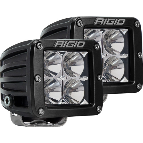 RIGID Industries D-Series PRO Hybrid-Flood LED - Pair - Black - P/N 202113