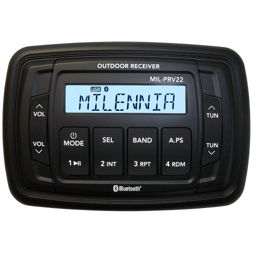 Milennia PRV22 Stereo with AM/FM/BT - 1 Zone - P/N MILPRV22