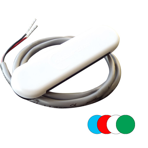 Shadow-Caster Courtesy Light with 2' Lead Wire - White ABS Cover - RGB Multi-Color - 4-Pack - P/N SCM-CL-RGB-4PACK