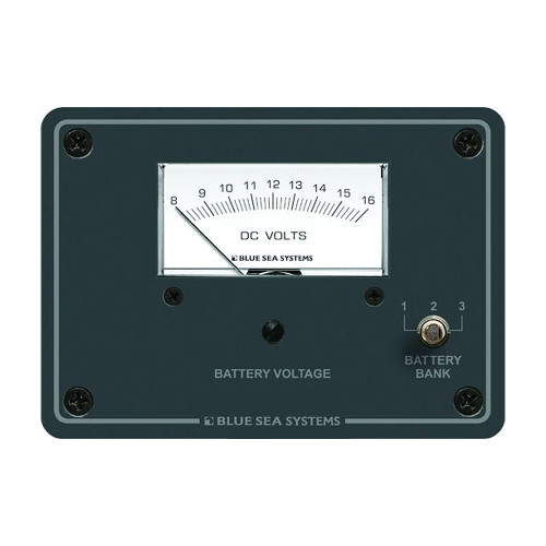 Blue Sea 8015 DC Analog Voltmeter with Panel - P/N 8015
