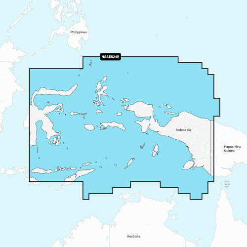 Garmin Navionics+ NSAE024R - Central West Papua & East Sulawesi - Marine Chart - P/N 010-C1222-20