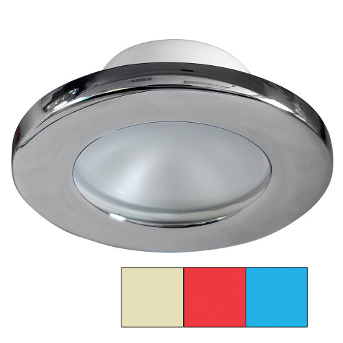 i2Systems Apeiron A3120 Screw Mount Light - Red, Warm White & Blue - Chrome Finish - P/N A3120Z-11HCE