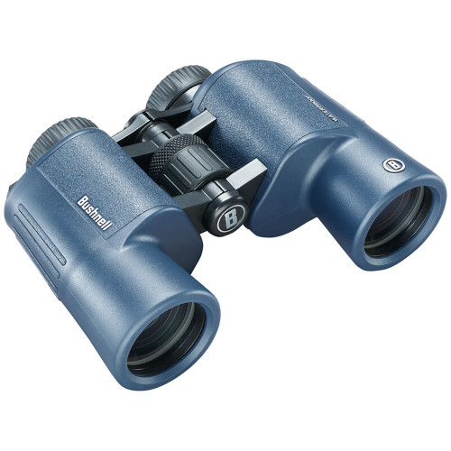 Bushnell 8x42mm H2O Binocular - Dark Blue Porro WP/FP Twist Up Eyecups - P/N 134218R