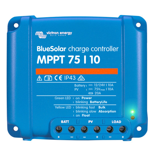 Victron BlueSolar MPPT Charge Controller - 75V - 10AMP - UL Approved - P/N SCC010010050R