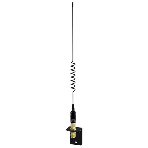 Shakespeare VHF 15in 5216 SS Black Whip Antenna - Bracket Included - P/N 5216