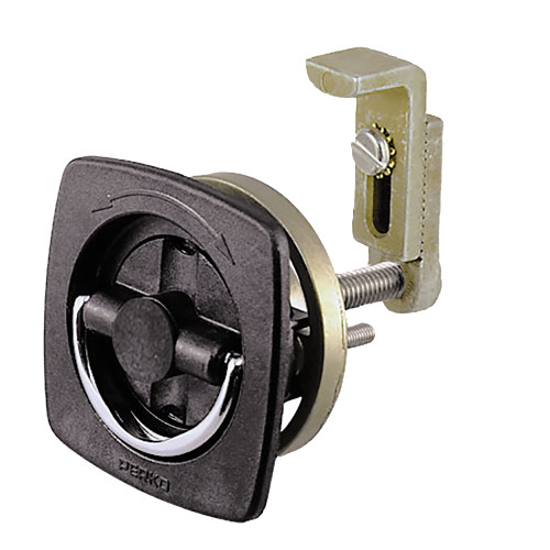 Perko Flush Latch - Non-Locking - 2.5" x 2.5" with Offset Adjustable Cam Bar - P/N 0932DP2BLK