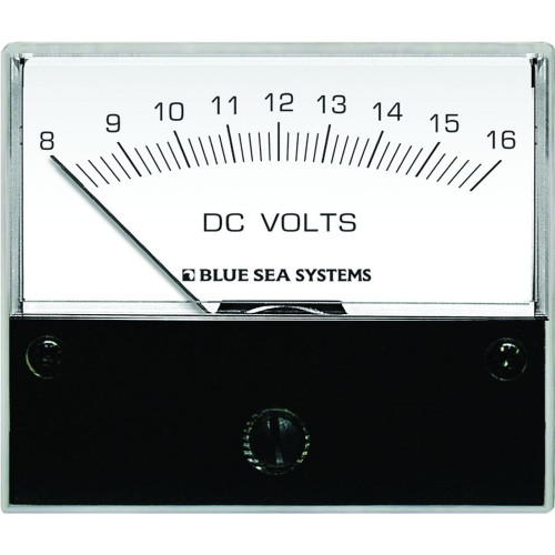 Blue Sea 8003 DC Analog Voltmeter - 2-3/4" Face, 8-16 Volts DC - P/N 8003