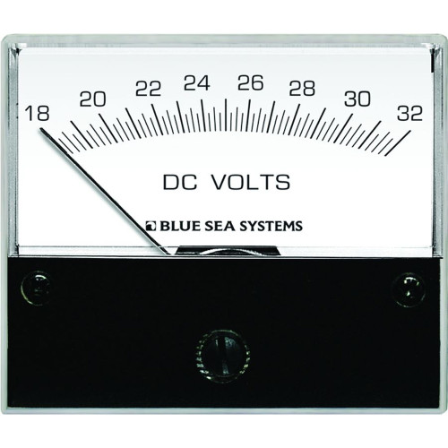 Blue Sea 8240 DC Analog Voltmeter - 2-3/4" Face, 18-32 Volts DC - P/N 8240