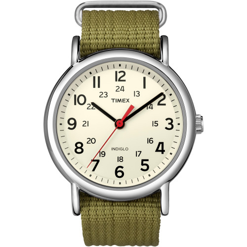 Timex Weekender® Slip-Thru Watch - Olive Green - P/N T2N651