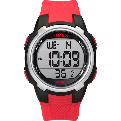 Timex T100 150 Lap Watch - Red/Black - P/N TW5M33400SO