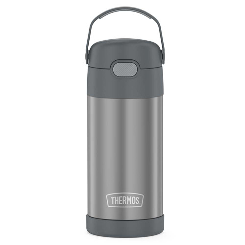 Thermos FUNtainer® Stainless Steel Insulated Straw Bottle - 12oz - Grey - P/N F4100CH6