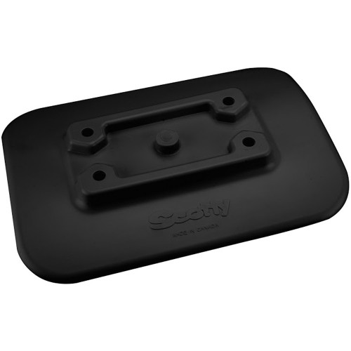 Scotty 341-BK Glue-On Mount Pad for Inflatable Boats - Black - P/N 341-BK