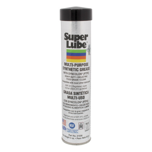 Super Lube Multi-Purpose Synthetic Grease with Syncolon® (PTFE) - 3oz Cartridge - P/N 21036
