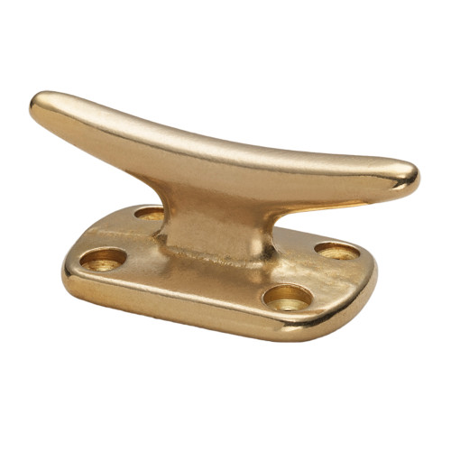 Whitecap Fender Cleat - Polished Brass - 2" - P/N S-976BC