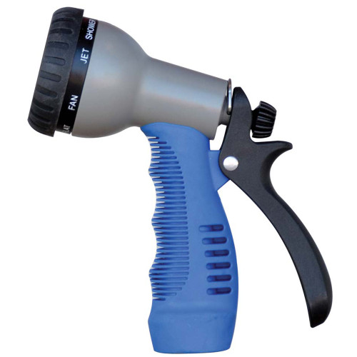 HoseCoil Rubber Tip Nozzle with 9 Pattern Adjustable Spray Head & Comfort Grip - P/N WN515