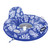 Aqua Leisure Supreme Lake Tube Hibiscus Pineapple Royal Blue with Docking Attachment - P/N APL20458