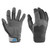 Mustang Traction Closed Finger Gloves - Grey/Blue - Medium - P/N MA600302-269-M-267