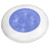 Hella Marine Blue LED Round Courtesy Lamp - White Bezel - 24V - P/N 980503241