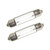 Perko Double Ended Festoon Bulbs - 12V, 10W, .80A - Pair - P/N 0071DP0CLR