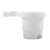 Camco Clamp-On Rail Mounted Cup Holder - Small for Up to 1-1/4" Rail - White - P/N 53086