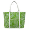 Borghese Green Paisley Tote Bag