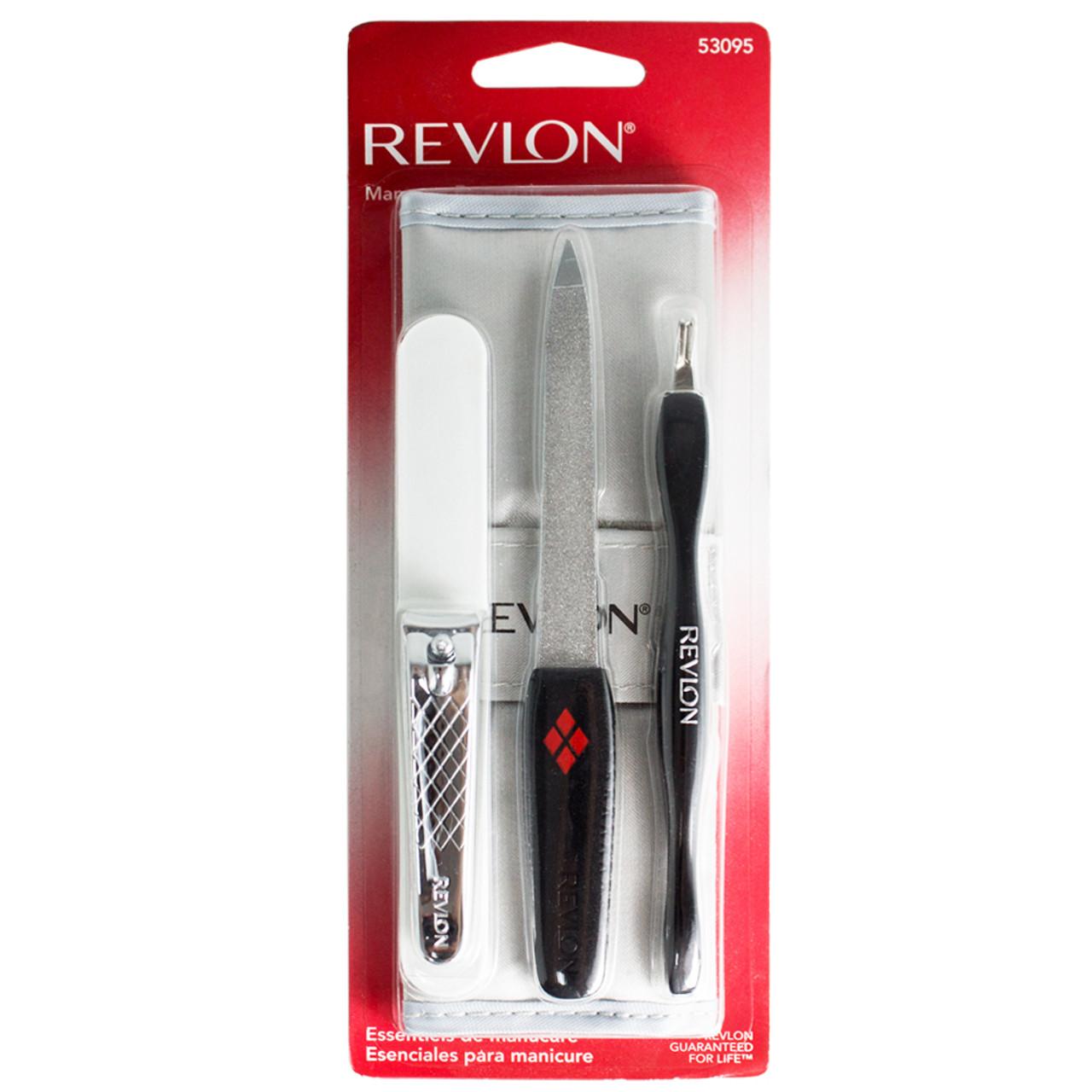 Revlon 4 Piece Manicure Kit with Nylon Case, Silver - Walmart.com